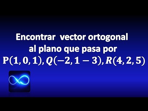 Video 61. Encontrar vector ortogonal al plano que pasa por 3... - youtube
