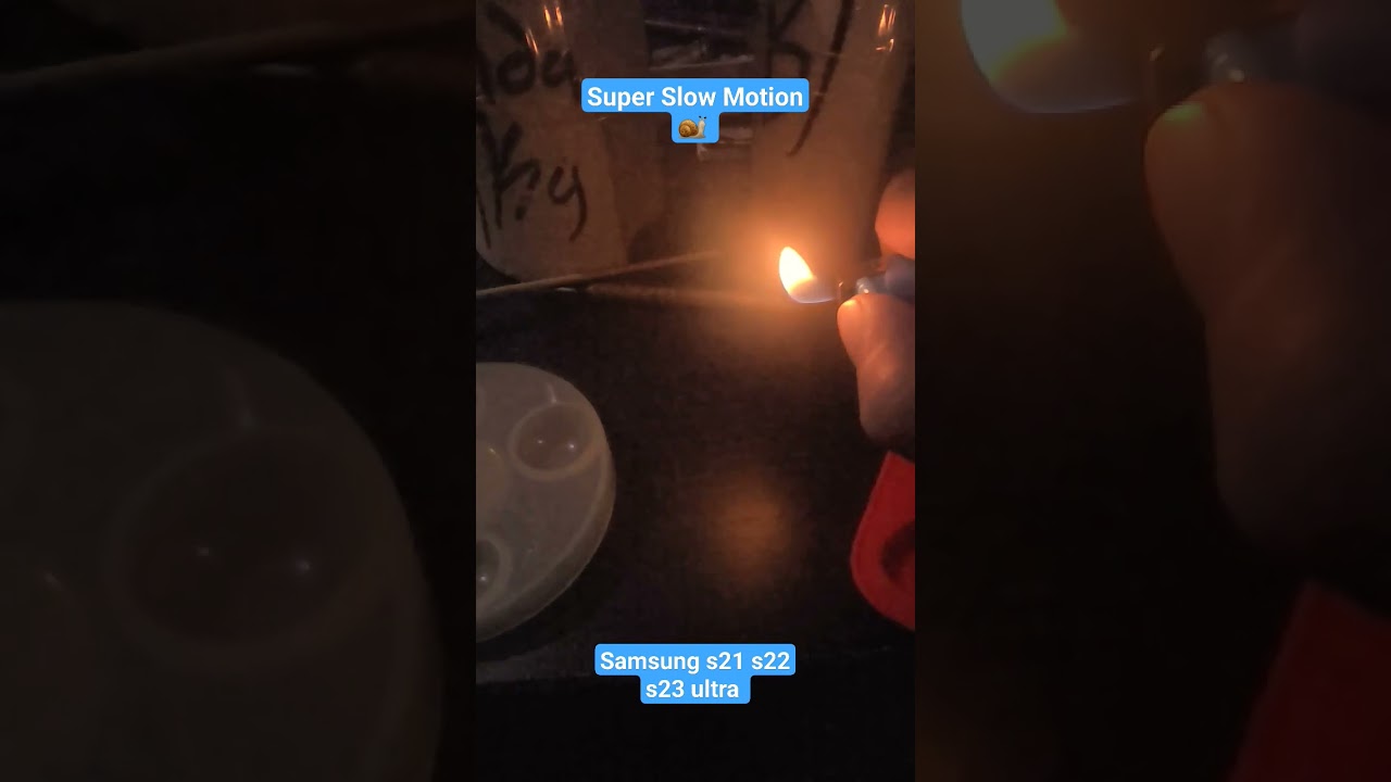 Super Slow Motion video experiment: strange flame of zipper match 