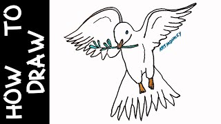 How To Draw A Peace Dove