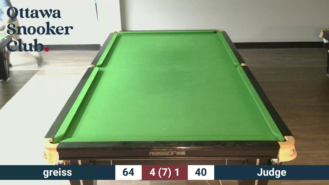 Ottawa Snooker Club - League Match hany greiss vs Kevin Judge