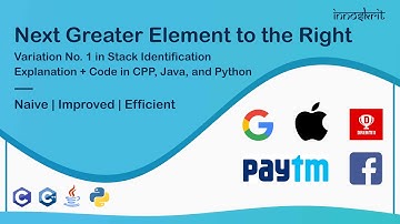 8. Next Greater Element to the Right | DS & Algo | Interview Preparation | C++ | Java | Python
