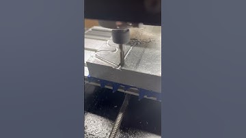 3018 pro cutting aluminum #cnc #cncmachine #fyp#shorts#cad#cam#3018