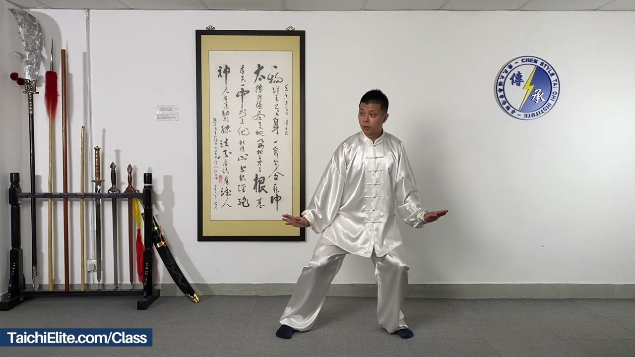 37.Chen Style Tai Chi - Old Fram First Routine 74 form (Lao Jia Yi Lu)  -   Right Heel Strike