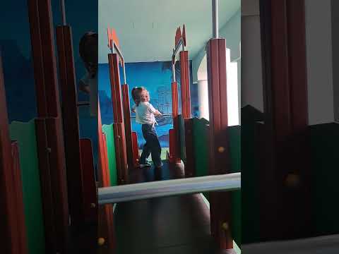 Dancing 💃 walking through the tunnel 🎶 sliding down 😍 Cute girl Nilya