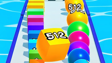 Ball Run 2048 Merge Number ! MAX LEVELS Gameplay Walkthrough New Update Part 461 android, ios