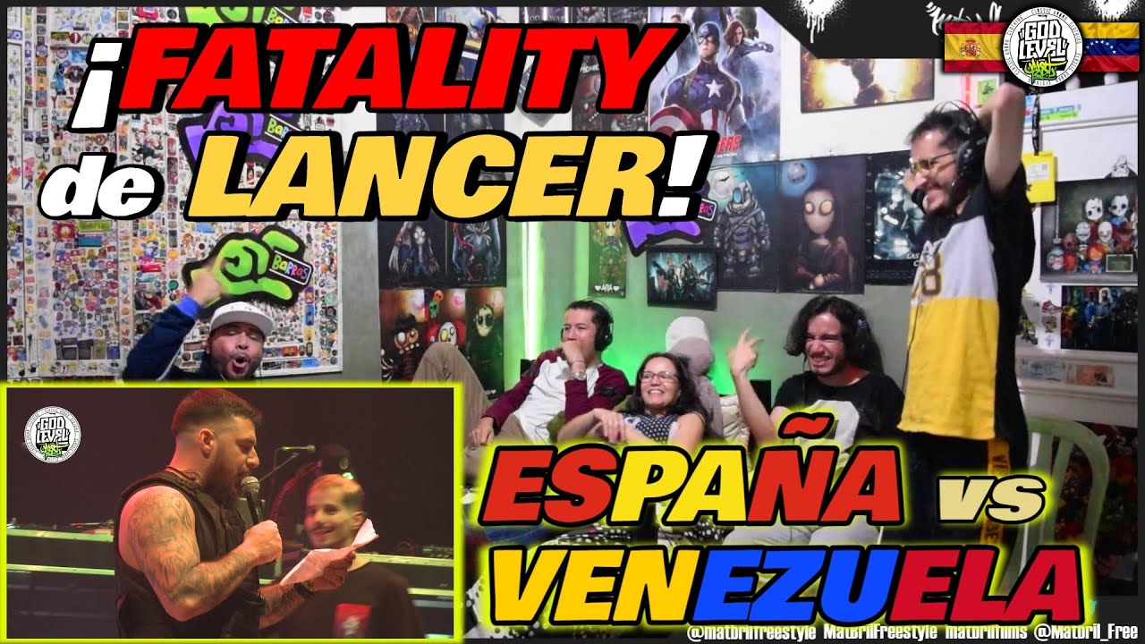 🔴COLOMBIANOS REACCIONAN a ESPAÑA vs VENEZUELA - ¡FATALITY de LANCER! [GOD LEVEL PAISES 2019]