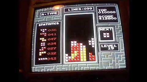 NES Tetris - 972,020 level 19 start