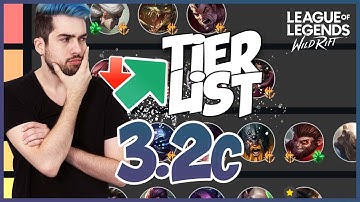 TIER LIST 3.2C *AGGIORNATA* + Pyke e Nautilus | PATCH 3.2C | I Migliori  Campioni