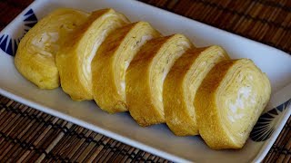 *new* tamagoyaki recipe video. don't have pan? no problem! we'll show
you how to make (rolled omelette) with a regular round flying pan...