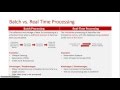 Batch vs Real time Processing