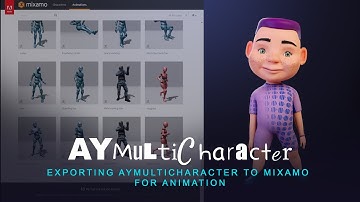 Exporting AYMultiCharacter to mixamo for animation