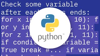 Several nested 'for' loops, continue to next iteration of outer loop if condition inside inner loop