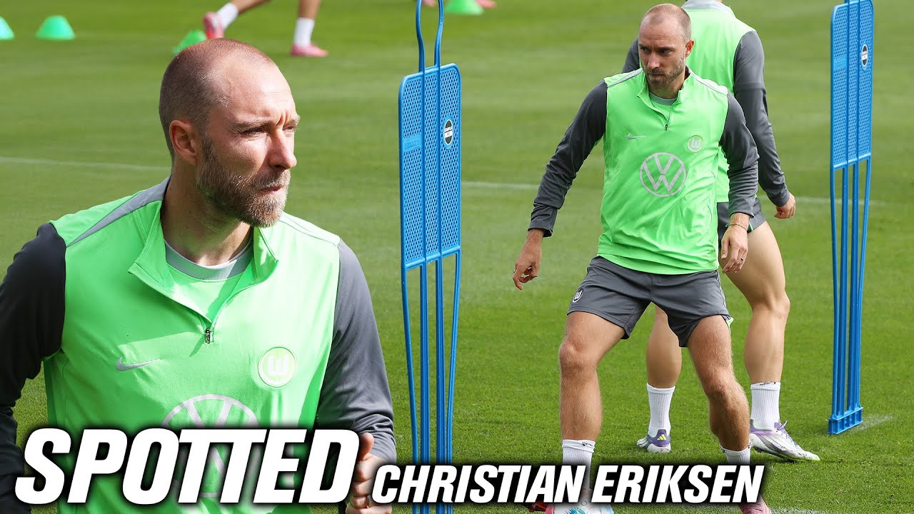 Danish Dynamite! 🇩🇰💥 Christian Eriksen im ersten Training mit den Wölfen! 🔍🐺 | Spotted