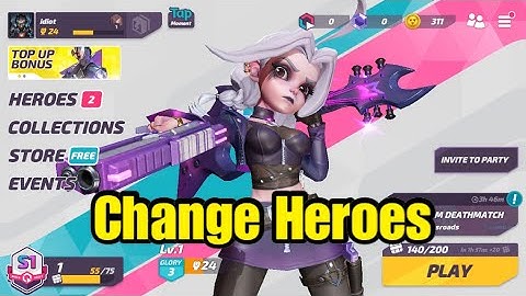 How To Change Your Heroe/Character in T3 Arena