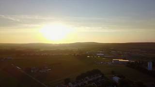 Sunset in Honey Brook, Pennsylvania - DJI Mavic Pro Drone Video