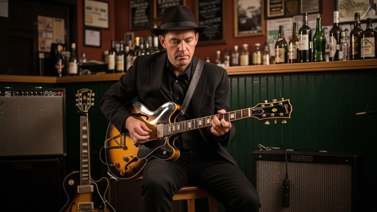 Slow Electric Blues Guitar for Night Time Relaxation