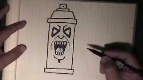 How to draw graffiti character 