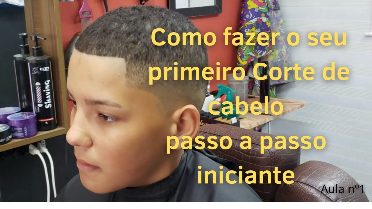 Como fazer o seu primeiro Corte de cabelo Passo a Passo Iniciante - YouTube