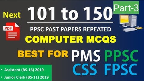 Computer Science MCQs Best For |PMS| |PPSC| |FPSC| |computer mcqs for competitive exams|
