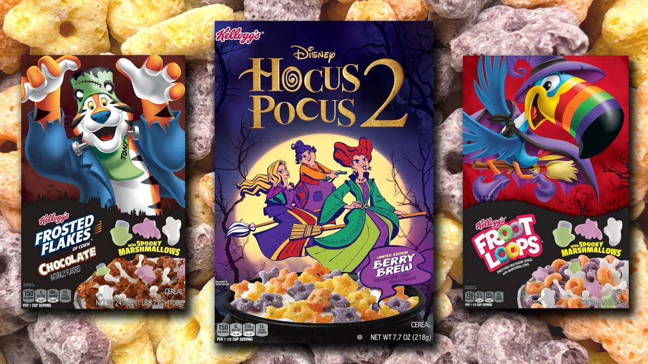 2022 Kellogg's Halloween Cereals YouTube