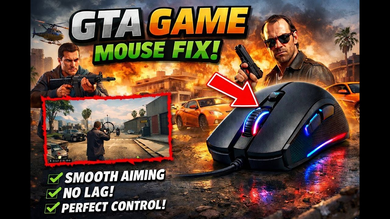 “Fix Gaming Mouse Lag in GTA  –Fast & Easy!”? | ඔයාගේ GTA / Gaming Mouse Fix 