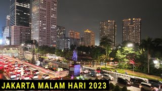 Video Drone Kota Jakarta Malam Hari 2023