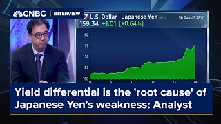 Yield differential is the 'root cause' of Japanese Yen's weakness: Analyst by CNBC International TV 599 views 2 days ago 2 minutes, 48 seconds