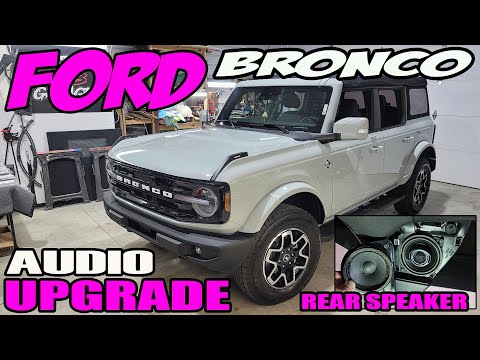 FORD BRONCO AUDIO UPGRADE / HOW TO REAR SPEAKER INSTALL / PART 2