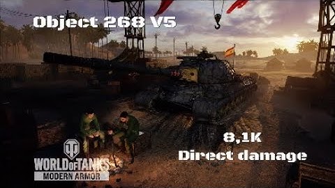 Object 268 V5 in Kasserine:8,1K Direct damage :Wot console - World of Tanks