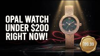 Classic Simulated Diamond Swiss Opal Dial Watch 14K RG 1.20ctw