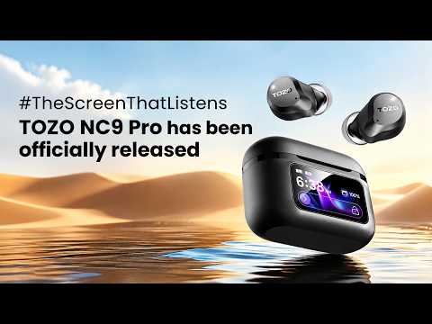 A Touchscreen on Your Earbuds?! 🤯 TOZO NC9 Pro First Look #tozo #audiotech #fyp