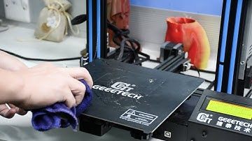 How to clean stubborn stains on the hotbed—Geeetech 3D printer