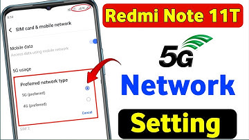 Redmi note 11t 5g network settings | redmi note 11t me 5g kaise chalaye | redmi note 11t 5g network