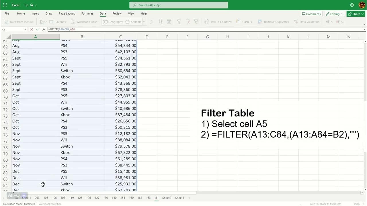 How to Create an Excel Interactive Chart with Dynamic Arrays - Excel ...