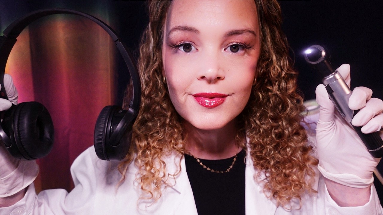 ASMR Realistic Ear Exam & Binaural Hearing Test 👂 Soft Spoken Doctor Roleplay for Sleep