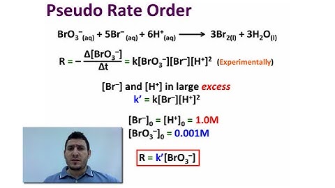 Chemical Kinetics | Pseudo Rate Order.