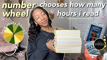 RANDOM NUMBER GENERATOR chooses how many hours i read!! 🌸📖🌥️ *spoiler free reading vlog*
