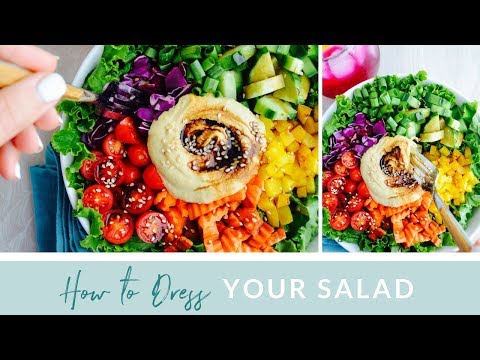 How to Dress Your Salad - Oil-Free Hummus & Balsamic Dressing