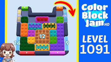 Color Block Jam Level 1091 Solution Walkthrough