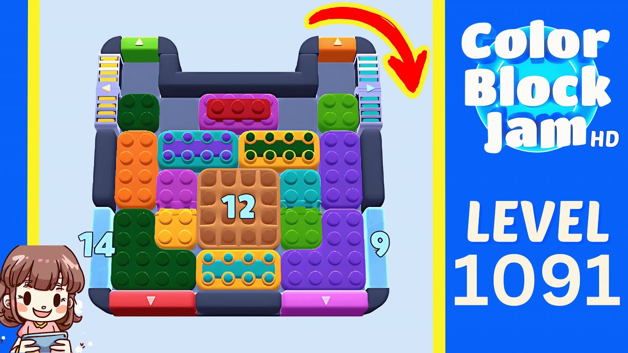 Color Block Jam Level 1091 Solution Walkthrough - YouTube