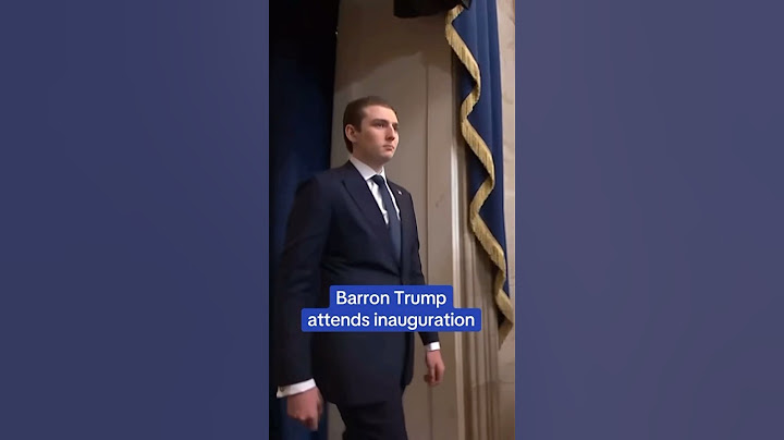 Barron Trump attends inauguration