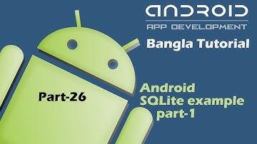 Android SQLite example Part-1 Bangla Tutorial
