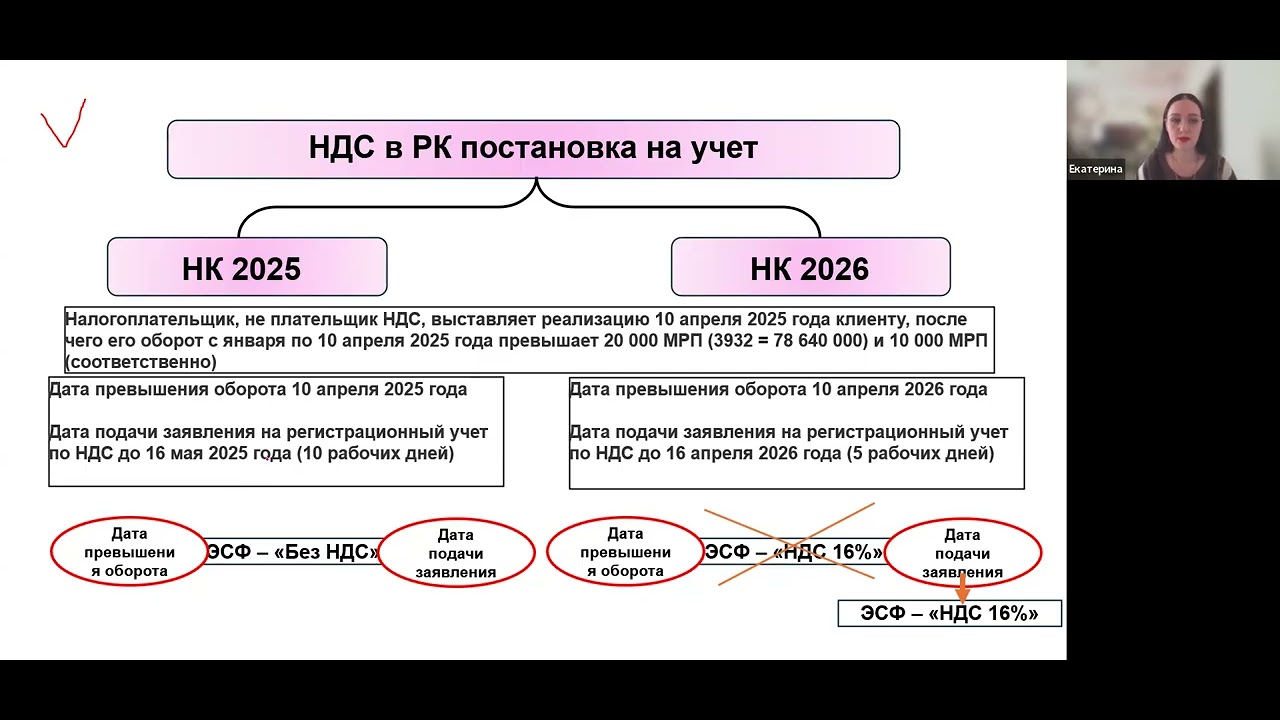 Отрывок вебинара "НДС в 2026 году" с Екатериной Тороповой