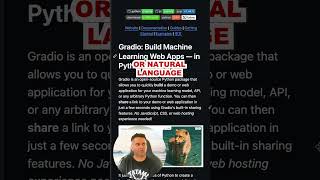 Gradio - Front end for your AI models and apps.