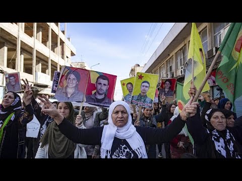 Сирийские курды протестуют против турецких бомбардировок