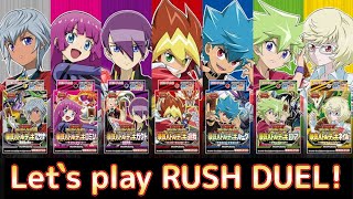Seven structure decks have been released, so we try RUSH DUEL
