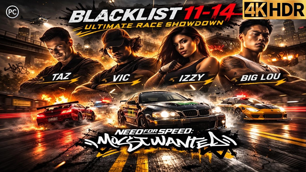 🏎️ THE ASCENSION: BLACKLIST| Need for Speed Most Wanted 2005 | Full Pc Gameplay | 4K | No Commentary