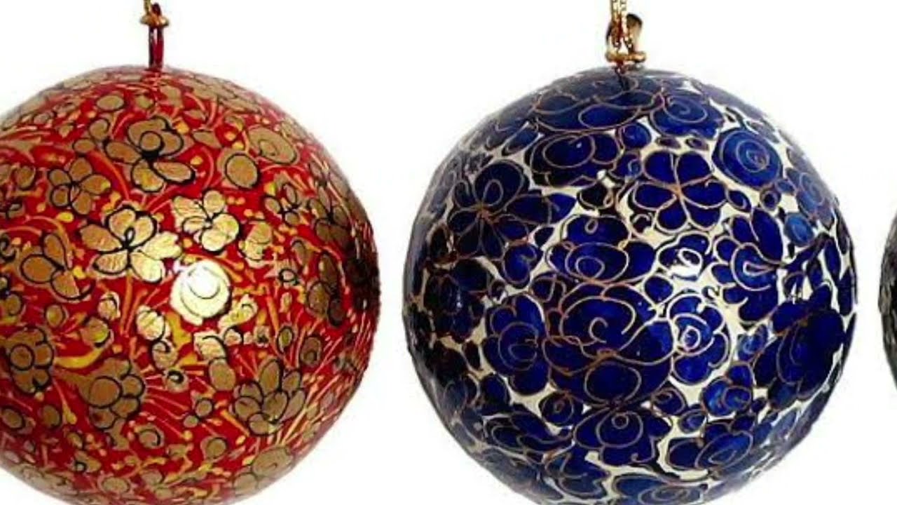 Unique Decoration For this New Year | Paper Mache Hanging Balls| Paper Mache of Kashmir