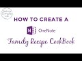 How to Create a OneNote Recipe Cookbook