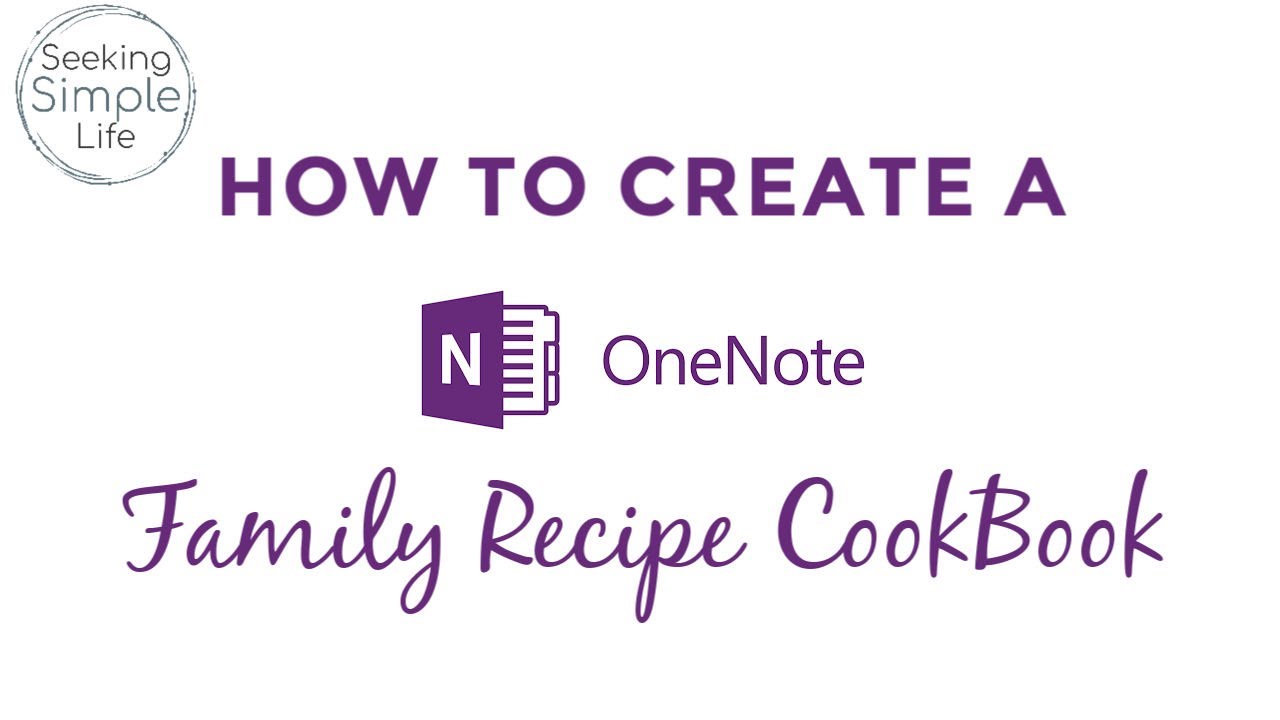 Onenote Recipe Template
